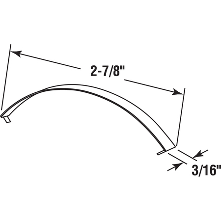 Prime-Line Screen Tension Spring in Flat Steel, 3-1/8 in. 6 Pack PL 7758